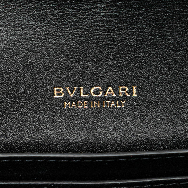 ブルガリ セルペンティ フォーエバー チェーン ショルダーバッグ ピンク エナメル レディース BVLGARI 【中古】