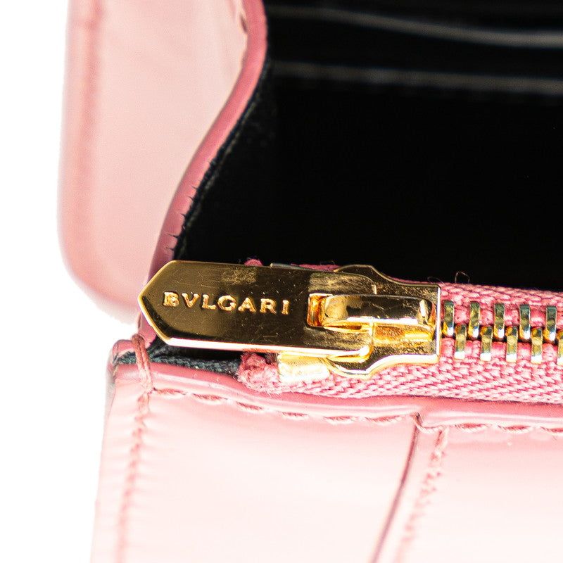 ブルガリ セルペンティ フォーエバー チェーン ショルダーバッグ ピンク エナメル レディース BVLGARI 【中古】