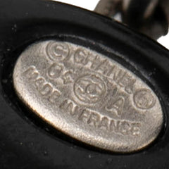 シャネル ココマーク ハート ピアス シルバー ブラック ピンク メタル ラインストーン レディース CHANEL 【中古】