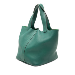 エルメス ピコタンロックMM ハンドバッグ グリーン系 トリヨンクレマンス レディース HERMES 【中古】