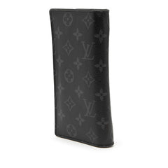 ルイ ヴィトン モノグラム エクリプス ポルトフォイユ ブラザ 長財布 M61697 グレー ブラック系 PVC レザー メンズ LOUIS VUITTON 【中古】