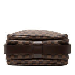 ルイ ヴィトン ダミエ ナヴィグリオ 斜め掛け ショルダーバッグ N45255 ブラウン PVC レディース LOUIS VUITTON 【中古】