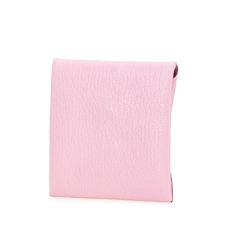 エルメス バスティア コインケース モーヴシルベストル ピンク シェーブル レディース HERMES 【中古】