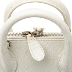 バレンシアガ ヴィル トップハンドル XXS ハンドバッグ ショルダーバッグ 2WAY 550646 ホワイト レザー レディース BALENCIAGA 【中古】