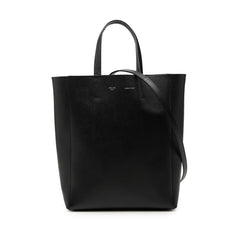 セリーヌ バーティカル カバ スモール ハンドバッグ ショルダーバッグ 2WAY 189813 ブラック レザー レディース CELINE 【中古】