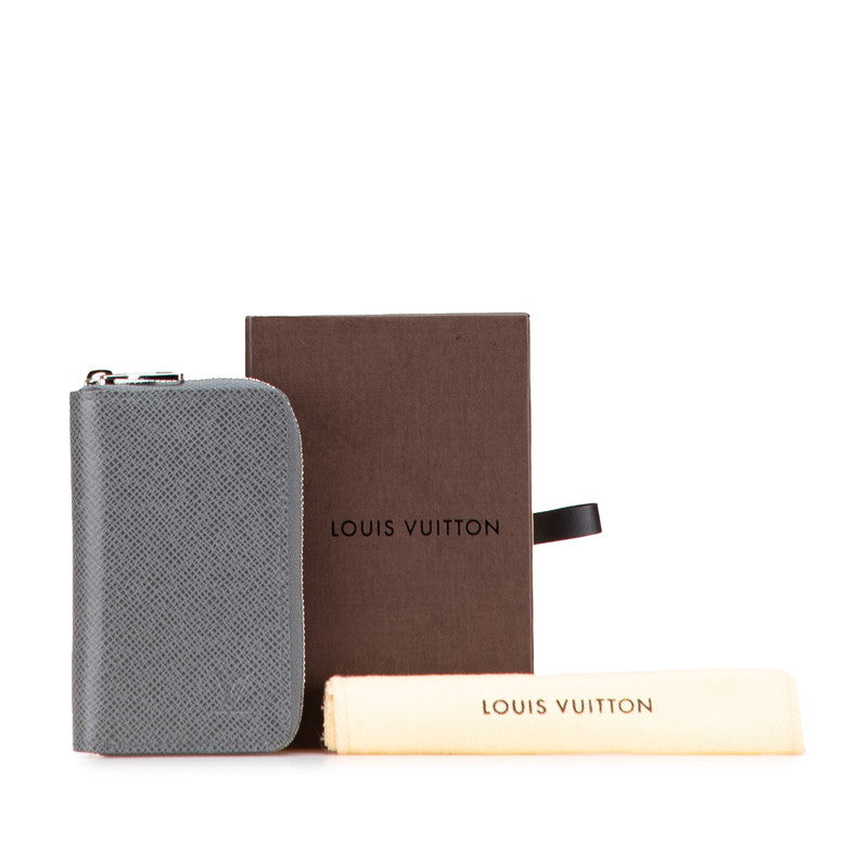 ルイ ヴィトン タイガ ジッピー コインパース コインケース M32617 グラシエ グレー レザー メンズ LOUIS VUITTON 【中古】