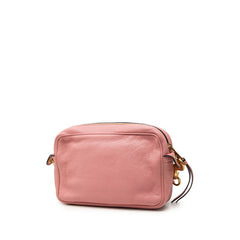 ミュウ ミュウ マドラス 斜め掛け ショルダーバッグ ピンク レザー レディース Miu Miu 【中古】