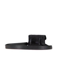 プラダ ロゴ ウエストバッグ ブラック ナイロン レザー レディース PRADA 【中古】