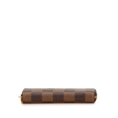 ルイ ヴィトン ダミエ ジッピー コインパース 二つ折り財布 N63070 ブラウン PVC レディース LOUIS VUITTON 【中古】