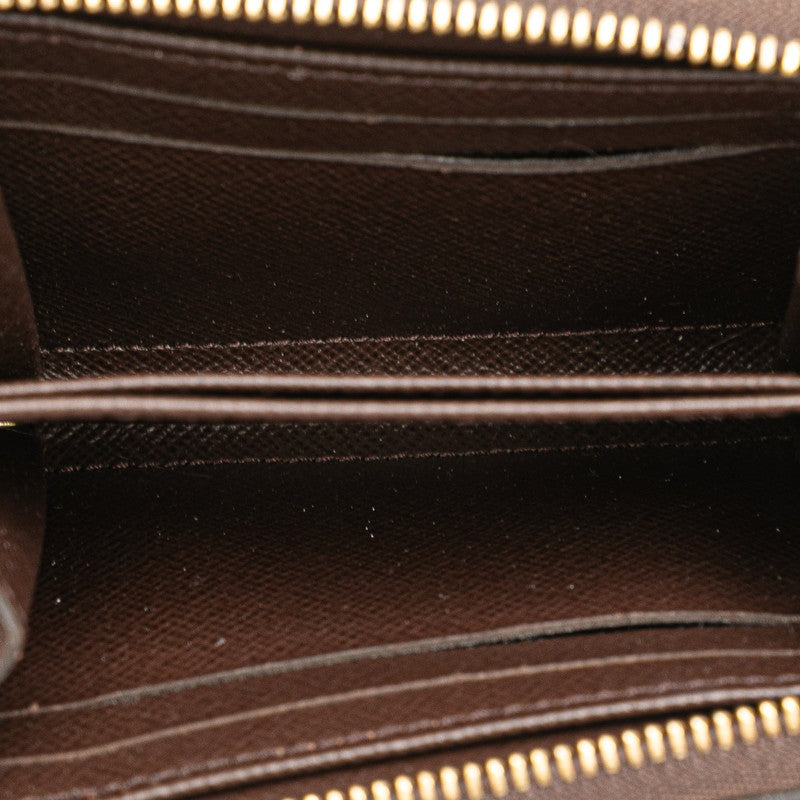 ルイ ヴィトン ダミエ ジッピー コインパース 二つ折り財布 N63070 ブラウン PVC レディース LOUIS VUITTON 【中古】