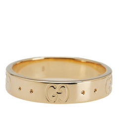 グッチ アイコン リング 指輪 #9 K18YG イエローゴールド レディース GUCCI 【中古】