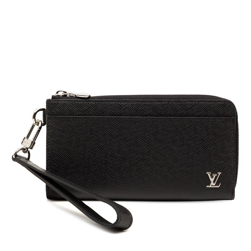 ルイ ヴィトン タイガ ジッピードラゴンヌ 長財布 M69409 ブラック ノワール レザー レディース LOUIS VUITTON 【中古】