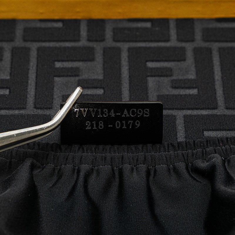 フェンディ ロゴ トランクケース ショルダーバッグ 2WAY 7VV134 イエロー ブラック レザー エナメル レディース FENDI 【中古】