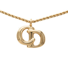 ディオール CDロゴ ネックレス ゴールド メッキ レディース Dior 【中古】