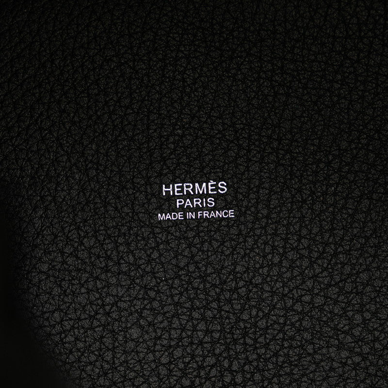 エルメス ピコタンロックPM ハンドバッグ ブラック シルバー金具 トゴ レディース HERMES 【中古】