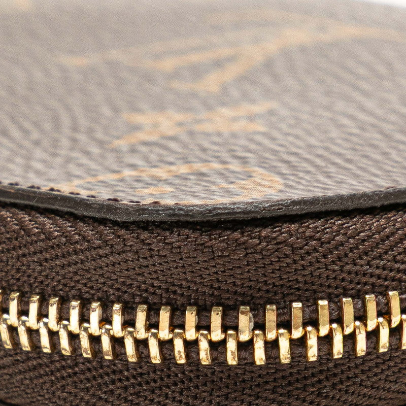 ルイ ヴィトン モノグラム ジッピー コインパース コインケース カードケース M60067 ブラウン PVC レザー レディース LOUIS VUITTON 【中古】