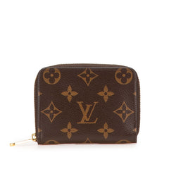 ルイ ヴィトン モノグラム ジッピー コインパース コインケース カードケース M60067 ブラウン PVC レザー レディース LOUIS VUITTON 【中古】