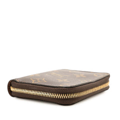 ルイ ヴィトン モノグラム ジッピー コインパース コインケース カードケース M60067 ブラウン PVC レザー レディース LOUIS VUITTON 【中古】