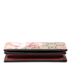 グッチ GGブルームス 二つ折り財布 453176 ベージュ PVC レザー レディース GUCCI 中古