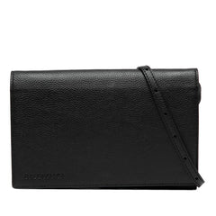 バレンシアガ ロゴ ショルダーバッグ 674892 ブラック レザー レディース BALENCIAGA 【中古】