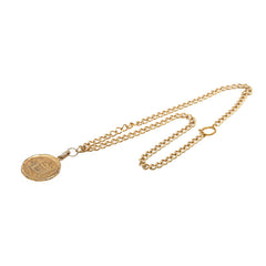シャネル 31 RUE CAMBON カンボン ヴィンテージ コインモチーフ チェーン ペンダント ネックレス ゴールド メッキ レディース CHANEL 【中古】