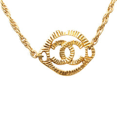 シャネル ココマーク ヴィンテージ チェーン ペンダント ネックレス ゴールド メッキ レディース CHANEL 【中古】