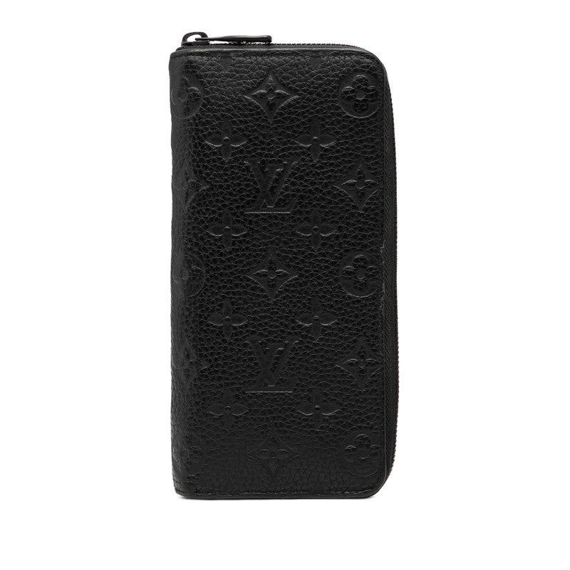 ルイ ヴィトン モノグラム アンプラント ジッピー ウォレット ヴェルティカル 長財布 M69047 ノワール ブラック レザー レディース LOUIS VUITTON 【中古】