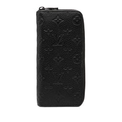 ルイ ヴィトン モノグラム アンプラント ジッピー ウォレット ヴェルティカル 長財布 M69047 ノワール ブラック レザー レディース LOUIS VUITTON 【中古】