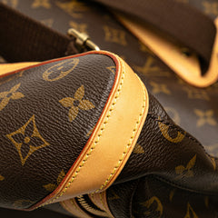 ルイ ヴィトン モノグラム サック アドボスフォール リュック バックパック M40107 ブラウン PVC レザー レディース LOUIS VUITTON 【中古】