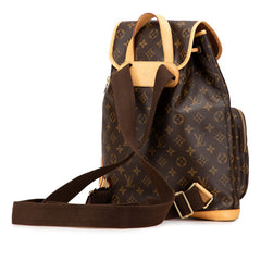 ルイ ヴィトン モノグラム サック アドボスフォール リュック バックパック M40107 ブラウン PVC レザー レディース LOUIS VUITTON 【中古】
