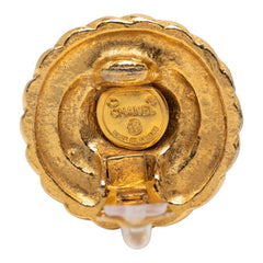シャネル ココマーク ラウンド イヤリング ゴールド メッキ レディース CHANEL 【中古】