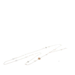 エルメス コンフェッティ セリエ チェーン ロング ネックレス K18PG ピンクゴールド SV925 シルバー レディース HERMES 中古