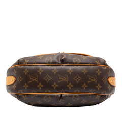 ルイ ヴィトン モノグラム トゥラムPM ワンショルダーバッグ M40076 ブラウン PVC レザー レディース LOUIS VUITTON 中古