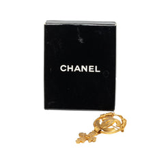 シャネル ヴィンテージ ココマーク ブローチ ゴールド メッキ レディース CHANEL 中古
