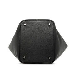 エルメス ピコタンロックMM ハンドバッグ ブラック系 シルバー金具 トゴ レディース HERMES 【中古】