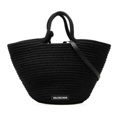 バレンシアガ イビザ ミディアム ハンドバッグ ショルダーバッグ 2WAY 695611 ブラック ナイロン レディース BALENCIAGA 【中古】
