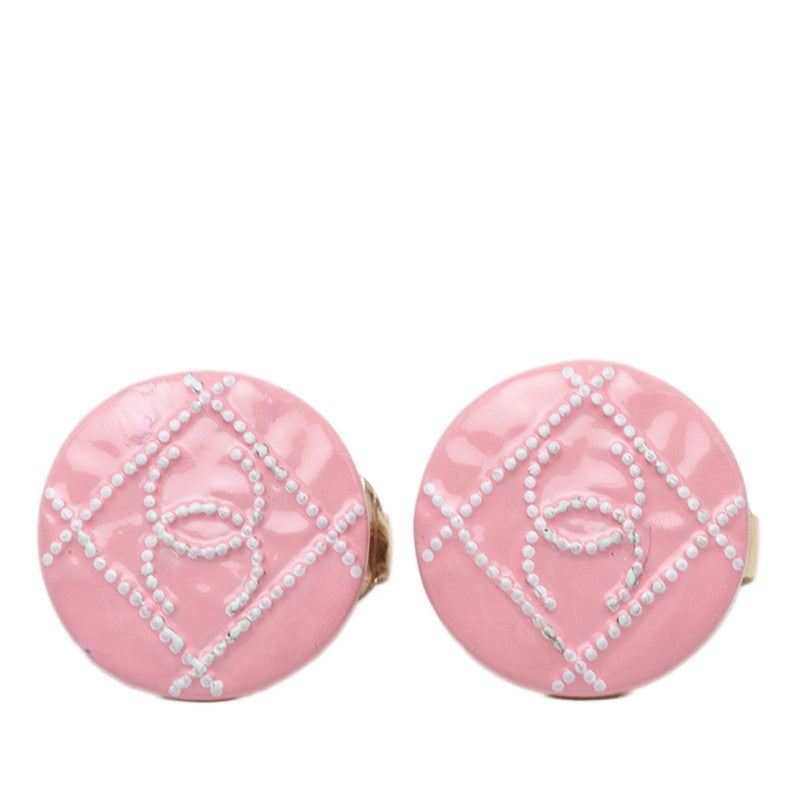 シャネル ココマーク イヤリング ゴールド ピンク メッキ レディース CHANEL 【中古】