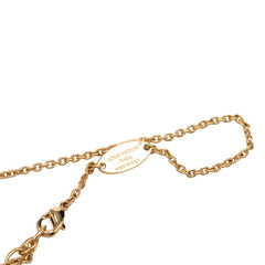ルイ ヴィトン ネックレス LV アイコニック ネックレス M00596 ゴールド メッキ ラインストーン レディース LOUIS VUITTON 中古