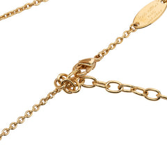 ルイ ヴィトン ネックレス LV アイコニック ネックレス M00596 ゴールド メッキ ラインストーン レディース LOUIS VUITTON 中古