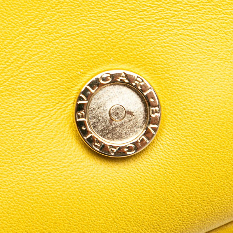ブルガリ セルペンティ チェーン ショルダーバッグ イエロー レザー レディース BVLGARI 【中古】