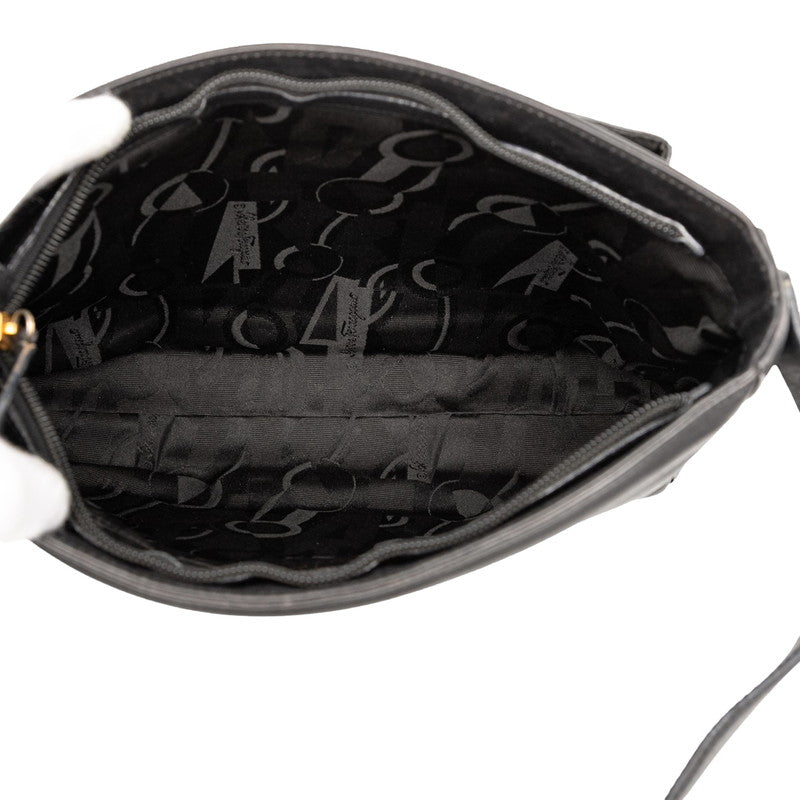 サルヴァトーレフェラガモ ハンドバッグ トートバッグ ブラック レザー レディース Salvatore Ferragamo 【中古】