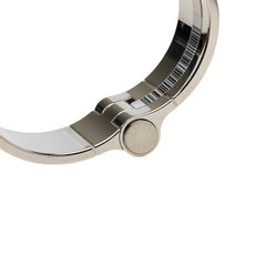 エルメス シャニエール ブレスレット バングル シルバー ブラック ノワール メタル エナメル レディース HERMES 【中古】