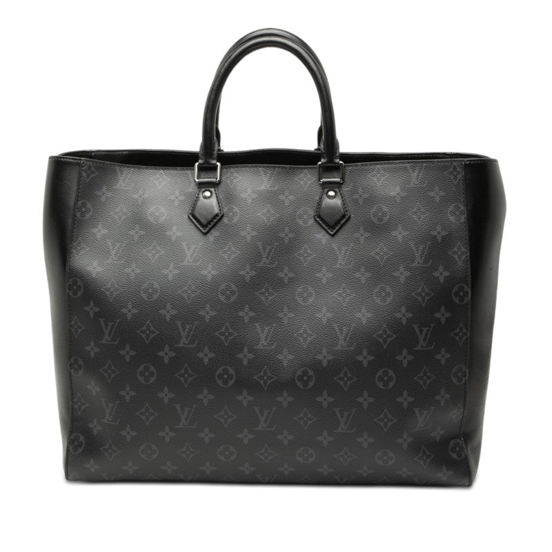 ルイ ヴィトン モノグラム エクリプス グラン サック トートバッグ M44733 グレー ブラック PVC レザー メンズ LOUIS VUITTON 【中古】