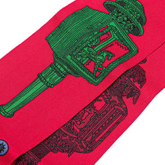 エルメス ツイリー Merveilleuses Lanternes スカーフ レッド マルチカラー シルク レディース HERMES 【中古】