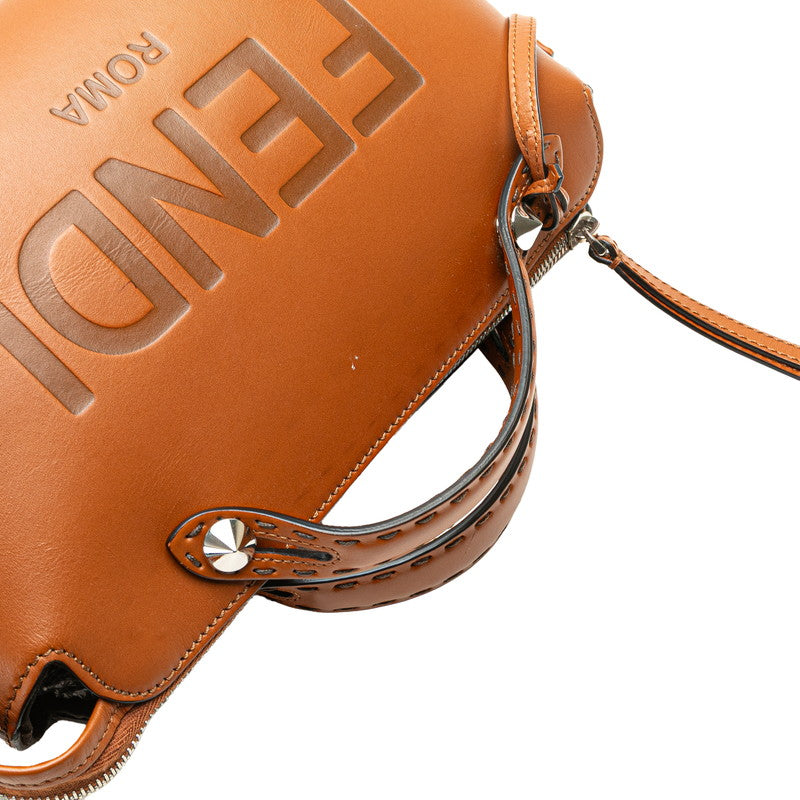 フェンディ バイザウェイ ミディアム ハンドバッグ ショルダーバッグ 2WAY 8BL146 ブラウン レザー レディース FENDI 【中古】