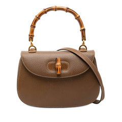 グッチ バンブー ハンドバッグ ショルダーバッグ 2WAY 000460188 ブラウン レザー レディース GUCCI 【中古】