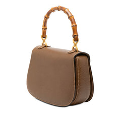 グッチ バンブー ハンドバッグ ショルダーバッグ 2WAY 000460188 ブラウン レザー レディース GUCCI 【中古】