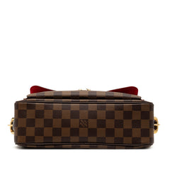 ルイ ヴィトン ダミエ ラヴェッロGM ワンショルダーバッグ N60006 ブラウン PVC レザー レディース LOUIS VUITTON 【中古】