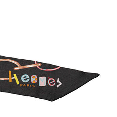 エルメス ツイリー Do Re Boucles ド レ ブックル スカーフ ブラック マルチカラー シルク レディース HERMES 【中古】