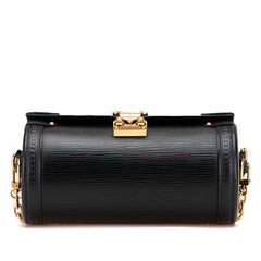 ルイ ヴィトン エピ パピヨン トランク ハンドバッグ ショルダーバッグ 2WAY M58655 ノワール ブラック レザー レディース LOUIS VUITTON 【中古】